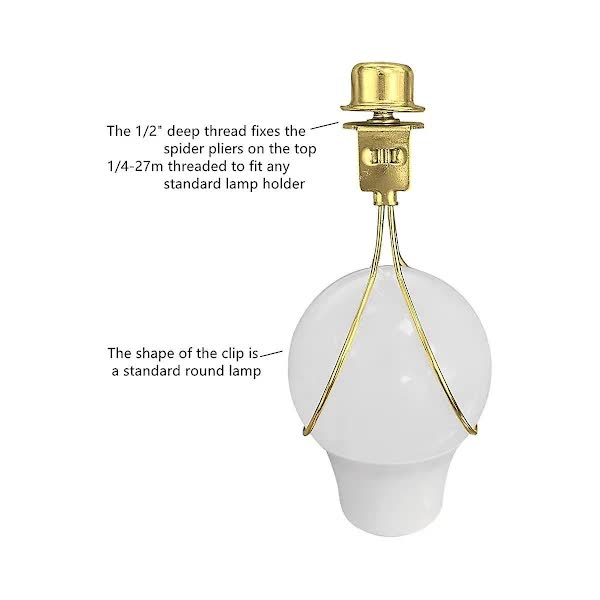 Lampshade Holder Adapter Kit with Knob Leveling System Gold Stabilizer.
