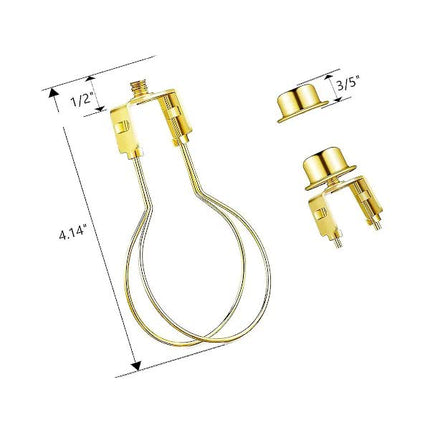 Lampshade Holder Adapter Kit with Knob Leveling System Gold Stabilizer.