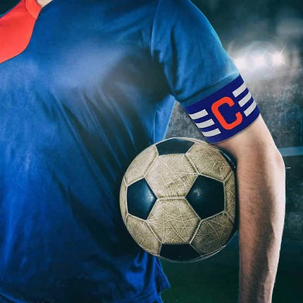 Adjustable Football Captain's Armband 3 pcs Compatible with Football Hockey Rugby for Adults and Youth.