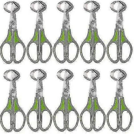 Stainless Steel Quail Egg Peeler Cutter Opener Tool, 10 pcs.