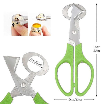 Stainless Steel Quail Egg Peeler Cutter Opener Tool, 10 pcs.