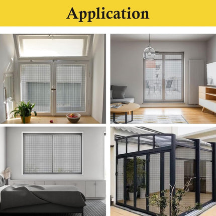 Window screen 100 x 300 cm - Gray - Mesh - Universal Window Screen - Custom Made Mosquito Net - Make Your Own Screen - Anti Mosquito - Insect Screen - Door Screen.