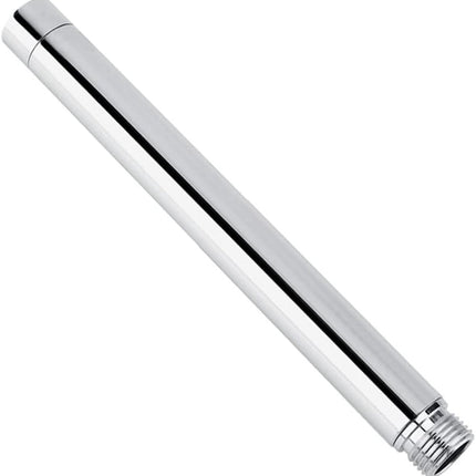 Shower arm extension - Hand shower arm extension pipe - universal shower component - 20cm - silver - Easy installation - Universal connection - Rain shower arm - Stainless steel.