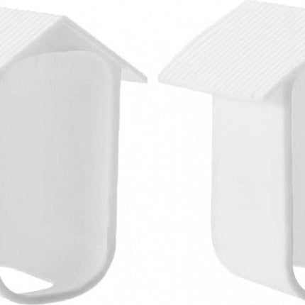 2 pieces - Camera silicone protective cover - security camera protective cover - white - soft silicone case - security camera protective cover - weatherproof silicone housing - for EufyCam 2C.