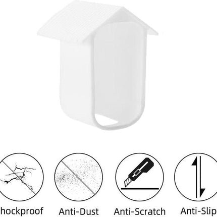 2 pieces - Camera silicone protective cover - security camera protective cover - white - soft silicone case - security camera protective cover - weatherproof silicone housing - for EufyCam 2C.