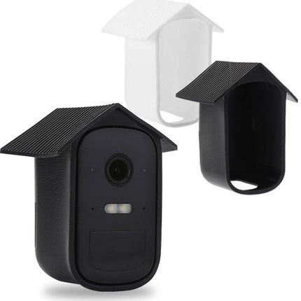 2 pieces - Camera silicone protective cover - Surveillance camera protective cover - suitable for EufyCam 2C - Protection - Weatherproof silicone housing - Soft - Black + White.