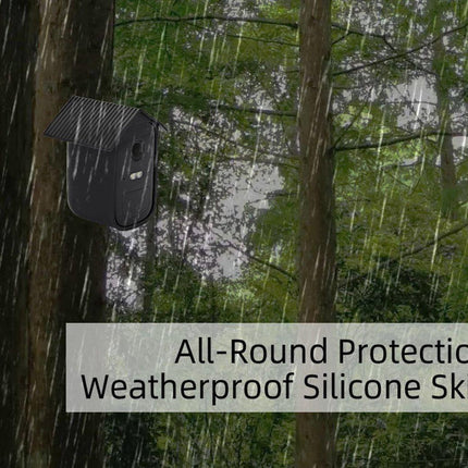 2 pieces - Camera silicone protective cover - Surveillance camera protective cover - suitable for EufyCam 2C - Protection - Weatherproof silicone housing - Soft - Black + White.