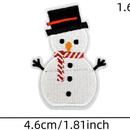 32 Pieces Iron-On Patches - Christmas Iron-On Embroidered Patches - Embellishments for Clothing - Clothes Patches - DIY Accessories - Cute Sewing Appliques - Sew-On Embroidered Applique Sewing Patches - For Jackets, Hats, Backpacks.