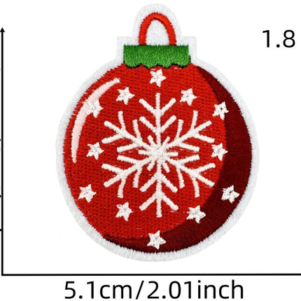 32 Pieces Iron-On Patches - Christmas Iron-On Embroidered Patches - Embellishments for Clothing - Clothes Patches - DIY Accessories - Cute Sewing Appliques - Sew-On Embroidered Applique Sewing Patches - For Jackets, Hats, Backpacks.