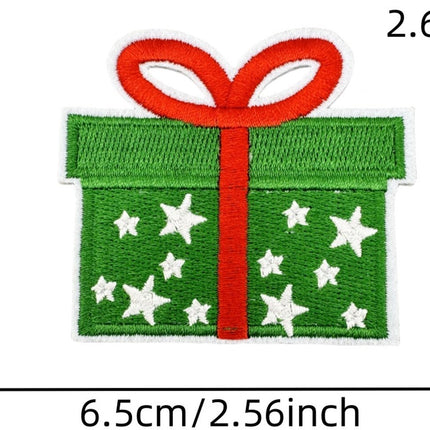 32 Pieces Iron-On Patches - Christmas Iron-On Embroidered Patches - Embellishments for Clothing - Clothes Patches - DIY Accessories - Cute Sewing Appliques - Sew-On Embroidered Applique Sewing Patches - For Jackets, Hats, Backpacks.