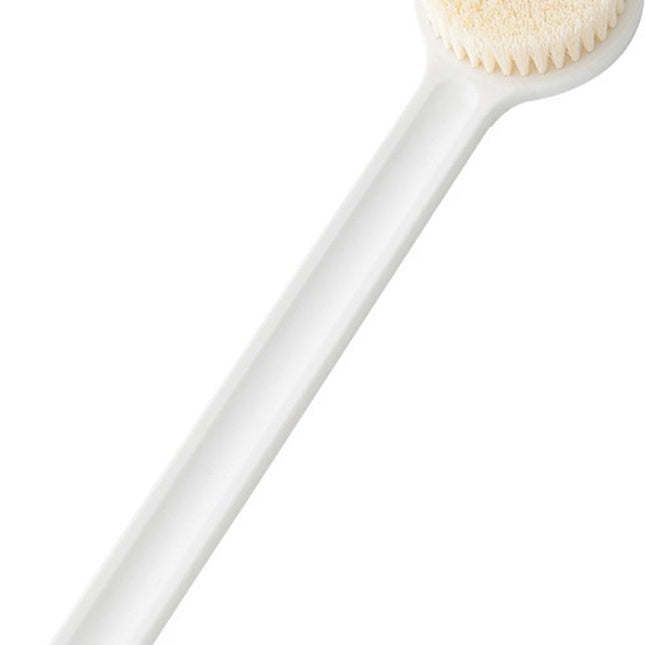 Bath brush - Back brush - Long-handled bath brush - Skin brush - Shower brushes - Bath/shower accessories - shower scrub brushes - white - PP - 37*7.5*2cm.