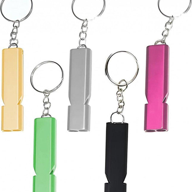 Emergency Whistle - 5 Pieces - Metal Whistle - Alarm Whistle - 120dB - Outdoor Equipment - Dog Whistle - Survival Whistle - Kids Rescue Signaling.