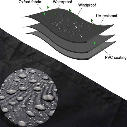 Tire cover - 1 piece - For 4 tires - Tire storage - 420D - 73*110cm - Car tire bag - Cover for car tires - Waterproof - Sun protection - Dustproof - Car tire cover - Winter tire cover - Black.