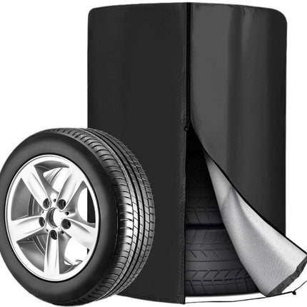 Tire cover - 1 piece - For 4 tires - Tire storage - 420D - 73*110cm - Car tire bag - Cover for car tires - Waterproof - Sun protection - Dustproof - Car tire cover - Winter tire cover - Black.