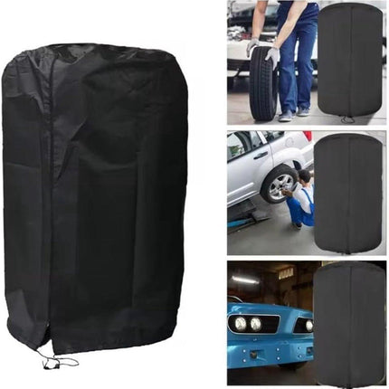 Tire cover - 1 piece - For 4 tires - Tire storage - 420D - 73*110cm - Car tire bag - Cover for car tires - Waterproof - Sun protection - Dustproof - Car tire cover - Winter tire cover - Black.