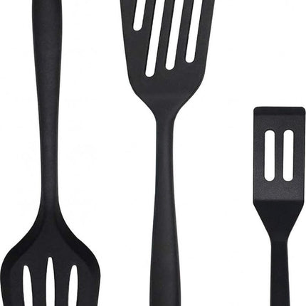 Spatulas - 3 pieces - Spatula Silicone - BPA free - Non-stick coating Silicone Cooking Utensil Set, Slotted spatula, heat resistant spatula, fish spatula, spatula kitchen utensils, for coated pots - Non-stick.