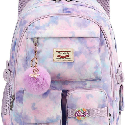 Backpack - School Bag - Backpack - Girl Backpack - School Backpack - School Bag - Laptop Backpack - 30 Liters - PurpleB.