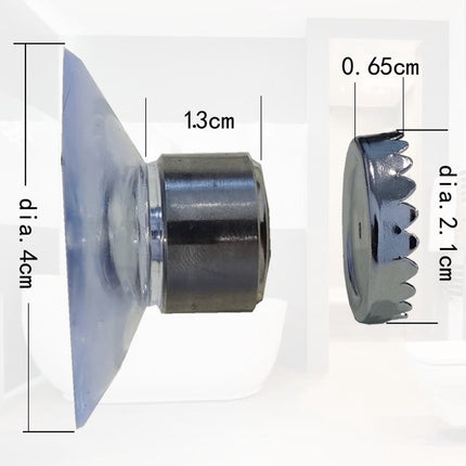6 pieces magnetic soap holder - Magnetic soap holders with suction cup - Magnetic shower soap holder - Stainless steel wall bracket - No drilling required - Bathroom kitchen toilet - 40X26MM.