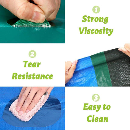 Repair tape - 8cm x 2M - Transparent - Repair cloth - Self-adhesive - for awnings, sails, boat covers and tents - Waterproof - TPU.