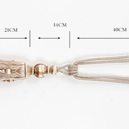 2 Pieces - Curtain Tassels - Curtain Ties - Curtain Tassel - Curtain Accessories - Curtain Holder - Curtain Tie Rope - Window Decoration Accessories - Curtain Tassel - Beige - 75cm.