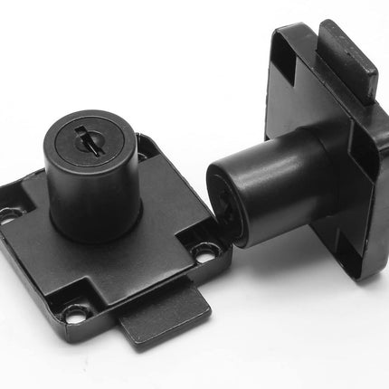 pieces - Cam Lock - furniture lock - Furniture locks - letterbox lock - security cabinet lock - drawer lock - lock with key - black - cold-rolled steel - for furniture cabinet letterbox drawer.