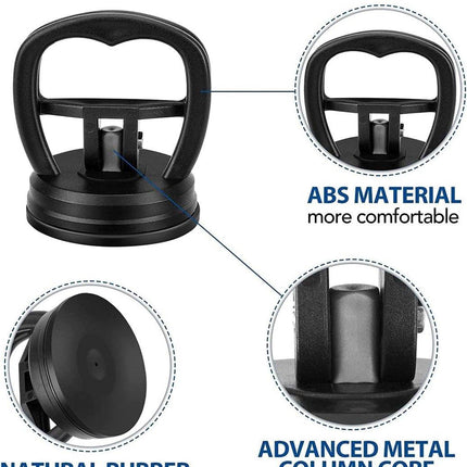 3 pieces - Mini Car Dent Remover - Suction Cup - Dent Puller - Suction Lifter - Extra Strong Suction Cups - Plate Holder - Suction Lifter - Black - 5.8cm*6.5cm - ABS.