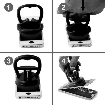3 pieces - Mini Car Dent Remover - Suction Cup - Dent Puller - Suction Lifter - Extra Strong Suction Cups - Plate Holder - Suction Lifter - Black - 5.8cm*6.5cm - ABS.