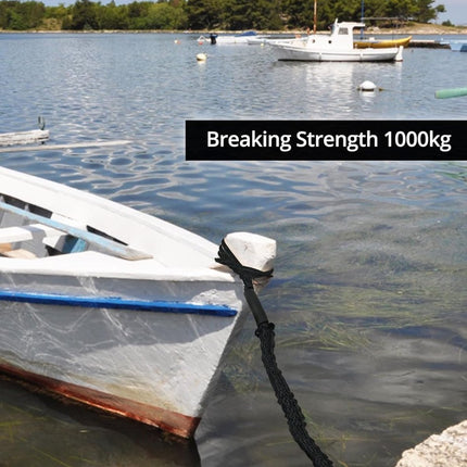 Mooring Rope Boat Equipment - 2 Pieces - Extendable 1.2 - 1.7M - Mooring Rope for Boats - Black - Mooring Rope - Boat Rope - Boat Accessories for Boats Dock - Dock Line with Hooks - For Boats, Kayaks, Jet Skis, Pontoons, Canoes.