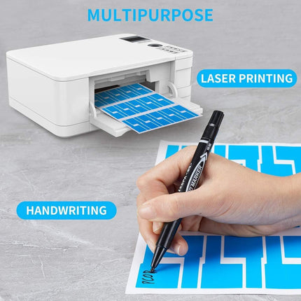 Cable Markers - 20 Pieces - Cable Labels - Cable Marking Labels - Self-Adhesive - Waterproof - Tear-Resistant - Oil-Resistant - Scratch-Resistant - Handwritten - 10 Colors.