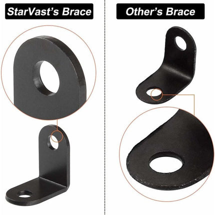 20 pieces - Corner connections - corner anchor - corner connectors - fixed bracket - corner bracket - 26x26 MM - iron - black - 90 degrees - Including screws.