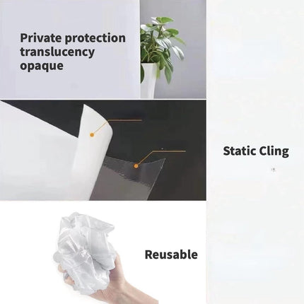 Window Film - Blackout Window Film - Sun Protection - Blackout Cloth - Black - Window Sticker - 45x100cm - Privacy Film Glass Windows - Adhesive Film Window.