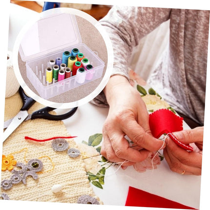 Sewing Thread Storage Box - Organizer for sewing supplies and sewing accessories - 42 spools.