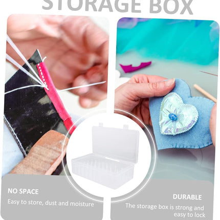 Sewing Thread Storage Box - Organizer for sewing supplies and sewing accessories - 42 spools.
