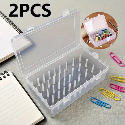 Sewing Thread Storage Box - 2 Box Organizer for Sewing Machine Thread and Sewing Accessories - DIY Sewing Kit and Sewing Basket.