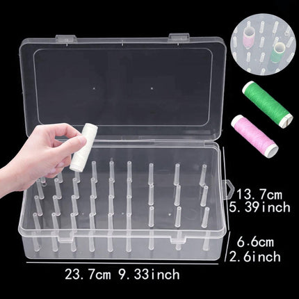 Sewing Thread Storage Box - 2 Box Organizer for Sewing Machine Thread and Sewing Accessories - DIY Sewing Kit and Sewing Basket.