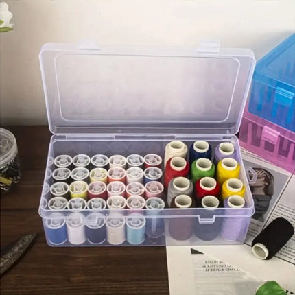 Sewing Thread Storage Box - 2 Box Organizer for Sewing Machine Thread and Sewing Accessories - DIY Sewing Kit and Sewing Basket.