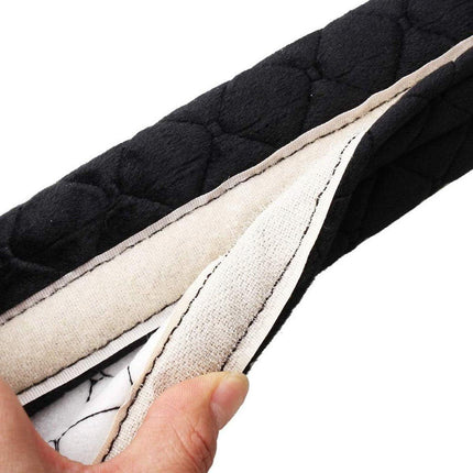 Seat Belt Covers - 4 Pieces - Seat Belt Cushion - Seat Belt Protector - Seat Belt Cover - Shoulder Covers - Car Seat Belt Cover - Shoulder Cover - Car Seat Belt Protector - Universal - Black + Gray - 27cm.