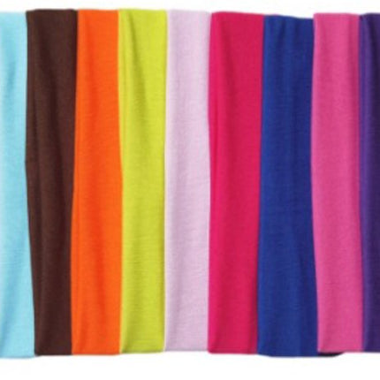 Headband - 20 Pieces - Sports Headbands - Headband - Adults - Yoga Headbands - Elastic Non-Slip - Fitness - Sweatband - Athletic - Gym - Dance - Running - Hair Accessories - 20*5CM.