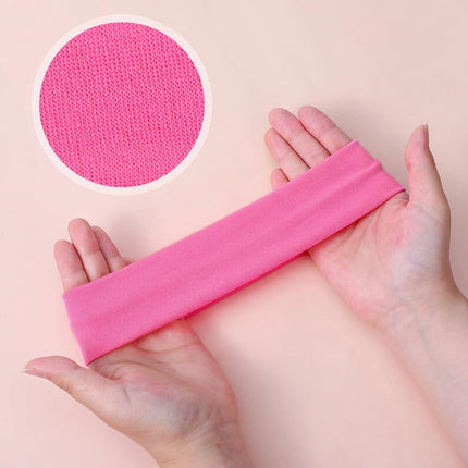 Headband - 20 Pieces - Sports Headbands - Headband - Adults - Yoga Headbands - Elastic Non-Slip - Fitness - Sweatband - Athletic - Gym - Dance - Running - Hair Accessories - 20*5CM.