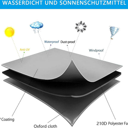 Waterproof sandpit cover - with drawstring - black - 120 x 120 x 20 cm - for sandpit, pool, patio, garden, square - Oxford cloth - waterproof, windproof, dustproof - suitable for protecting children's toys.