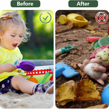 Waterproof sandpit cover - with drawstring - green - 120 x 120 x 20 cm - for sandpit, pool, patio, garden, square - Oxford cloth - waterproof, windproof, dustproof - suitable for protecting children's toys.