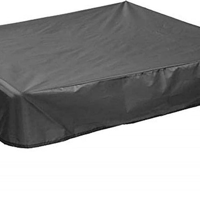 Waterproof sandbox cover - with drawstring - black - 150 x 150 x 20 cm - for sandbox pool patio garden square - 420D Oxford cloth - waterproof, windproof, dustproof - suitable for protecting children's toys.