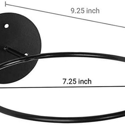 4 pieces - ball holder - wall bracket - sports ball rack - wall mounted - ball wall holder - for basketballs, football, volleyball - black - metal - 23.5*6.5*18.4cm.