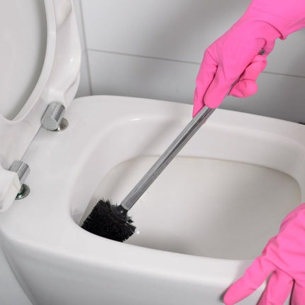 Toilet Brush Head - 5 Pieces - Loose Brush Head for Toilet Brush - Plastic - Loose Toilet Brush Head - Brush Head Set for Toilet Brush - Universal - Thread 12 mm - Suitable for Bathrooms - 80*100mm - Black.