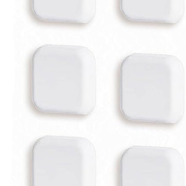 6 Pieces - Door Protectors - White - Indoor Door Stops - Wall Protector - Door Buffer - Self-Adhesive - Wall Protection - 42*42*12mm - Silicone - Door Handle Buffers.