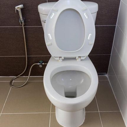 Toilet Seat Buffers - 8 Pieces - Toilet Seat Buffers - Extend Bidet Life - Toilet Seat Buffers - Silent and Soft Closing - Protect Toilet Seat - White - Self-adhesive - TPE, ABS and Plastic.
