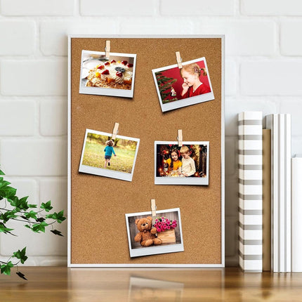 Pin Board Pins - 50 Pieces - Wooden Clip Pushpins - Pin Board Pins - Pushpins - For Memos & Photos - Wall & Wall Decoration - Suitable for Cork Board Art, Pin Boards, Craft Projects & Photography Supplies - 3.5*0.7cm - Light Brown.