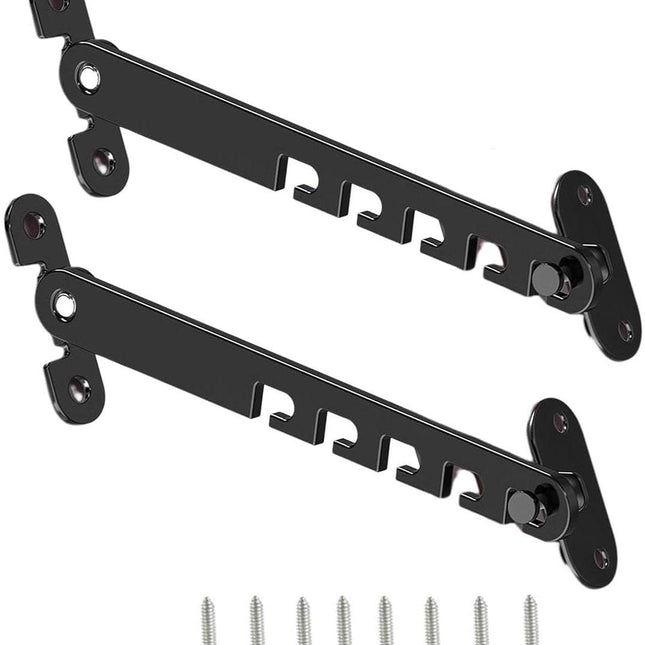 Window and Door Stopper - 2 pieces - Window Limiter - Window Security - Child Lock Window - Window Lock - 16cm - with Mounting Material - Black.