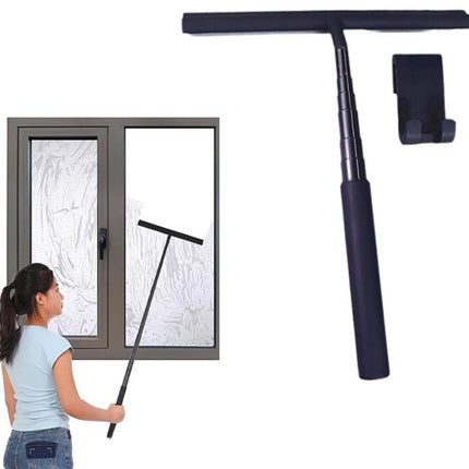 Extendable Shower Squeegee - Shower Squeegee with Holder - Squeegee Shower with 97 cm Telescopic Rod - Aluminum + Silicone - Squeegee - Window Squeegee Shower Squeegee - Squeegee Shower for Shower Doors, Mirrors, Windows, Tiles, Car Windows, Glass Cleanin.