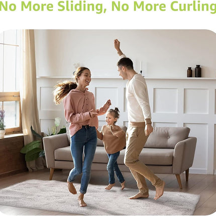 Anti-slip corners - Carpet tape - Carpet grippers - 8 pieces - Anti-slip mat, rug, carpet - Reusable pads - Self-adhesive double-sided.